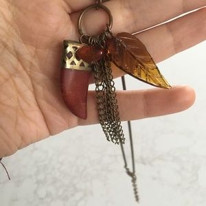 Necklace with multiple pendant charms